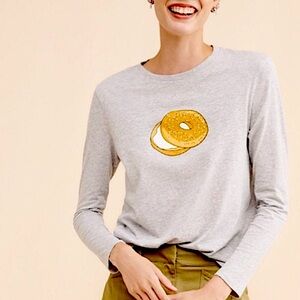 KULE Bagel Graphic Long Sleeve Graphic T-Shirt